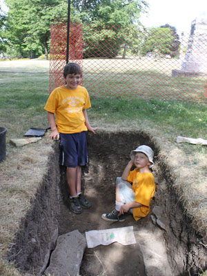2011 excavations at the Warden's Residence.